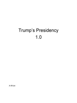 cover image of Trump's Presidency 1.0